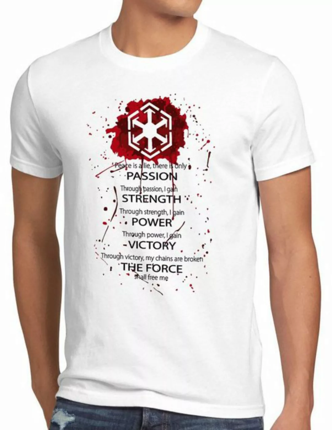 style3 Print-Shirt Herren T-Shirt Sith Code lord ritter luke rebellion dart günstig online kaufen