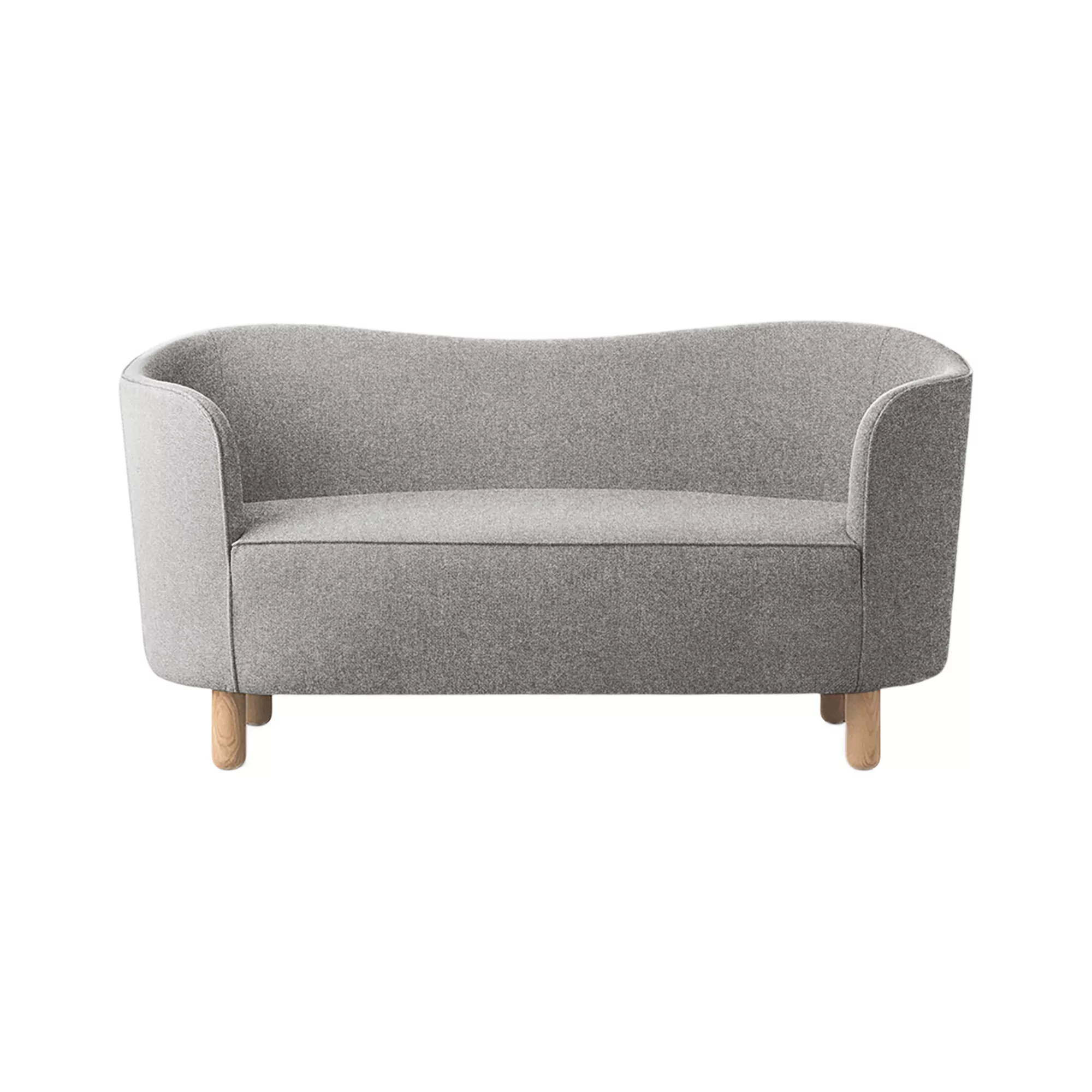 by Lassen - Mingle Sofa 2-Sitzer Stoff - grau/Stoff Kvadrat Zero Sahco 16/G günstig online kaufen