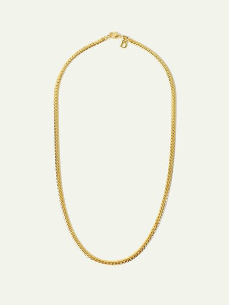 Elegante Flachpanzerkette | Gold In 45cm günstig online kaufen