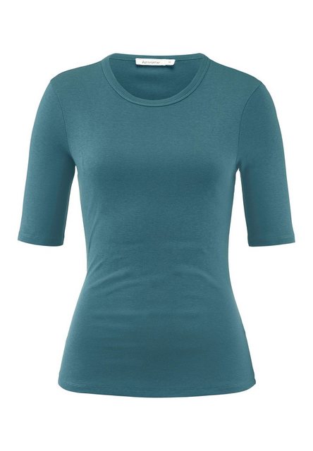 Hessnatur T-Shirt Softrib Kurzarm Slim aus Bio-Baumwolle und TENCEL™ (1-tlg günstig online kaufen