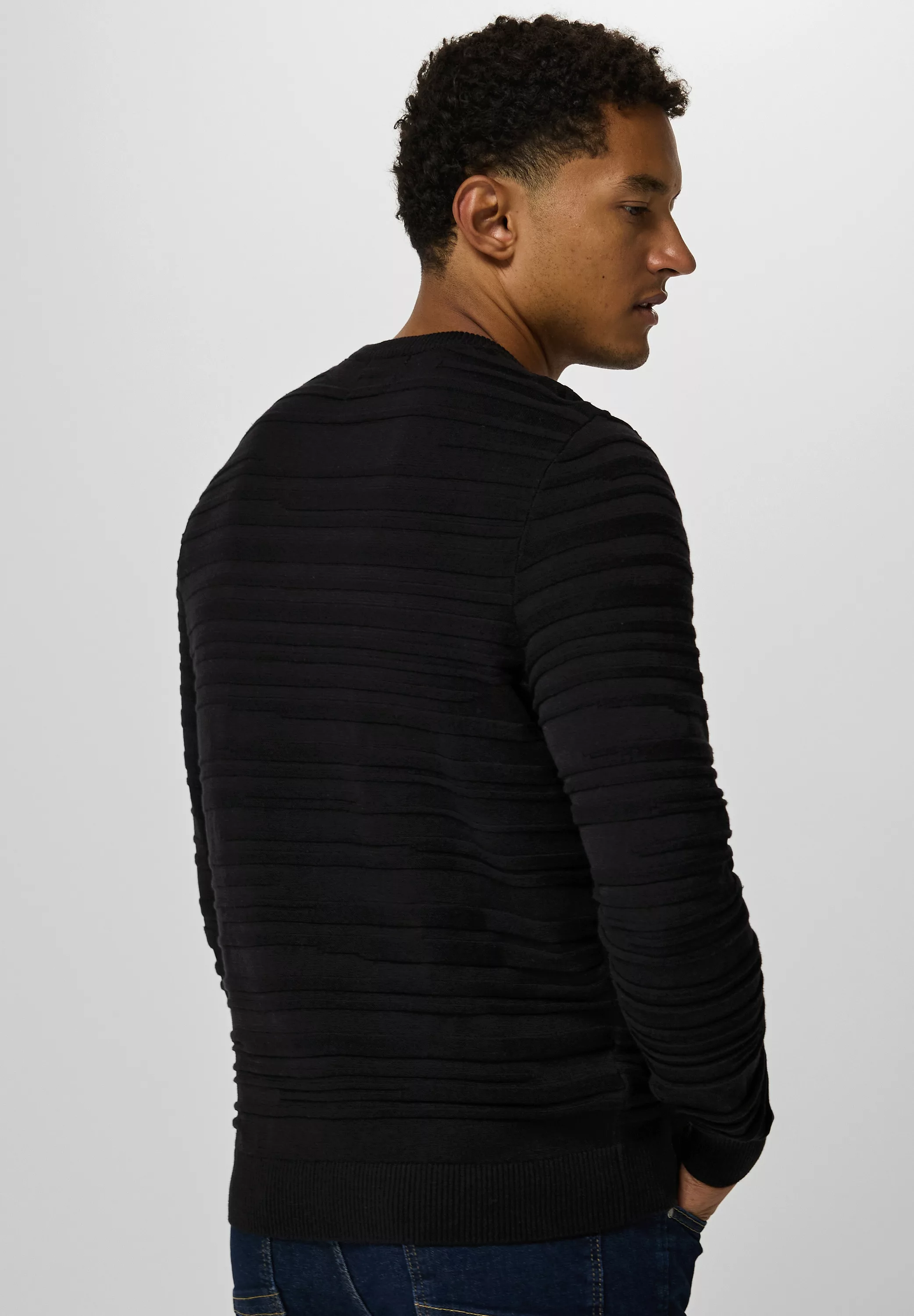 STREET ONE MEN Strickpullover, mit Rundhalsausschnitt günstig online kaufen