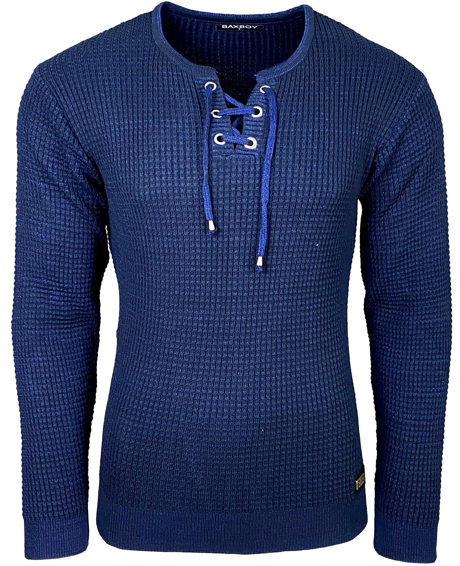Baxboy Strickpullover Baxboy Herren Pullover Rundkragen günstig online kaufen