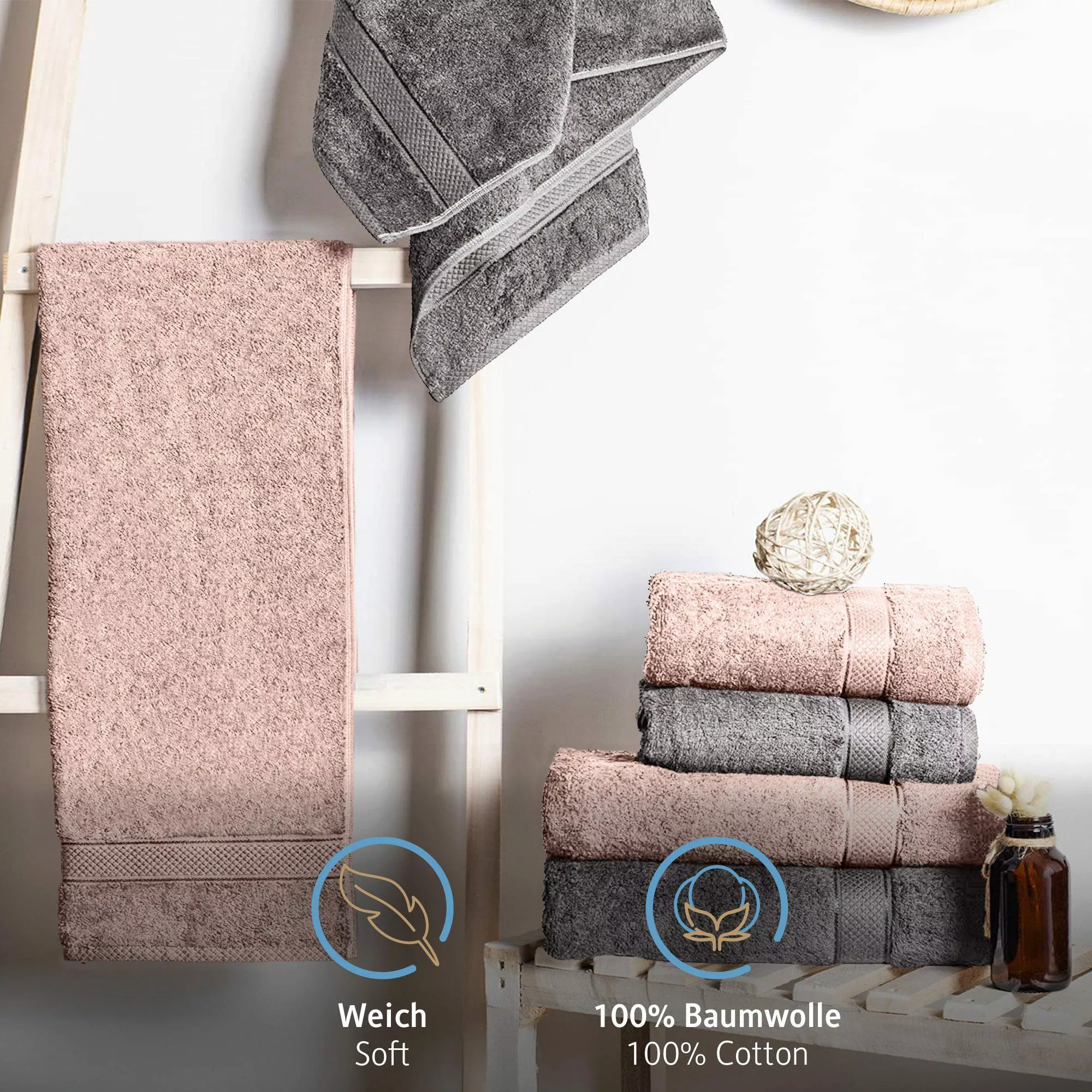 Komfortec Handtuch Set Handtuch Set 100% günstig online kaufen