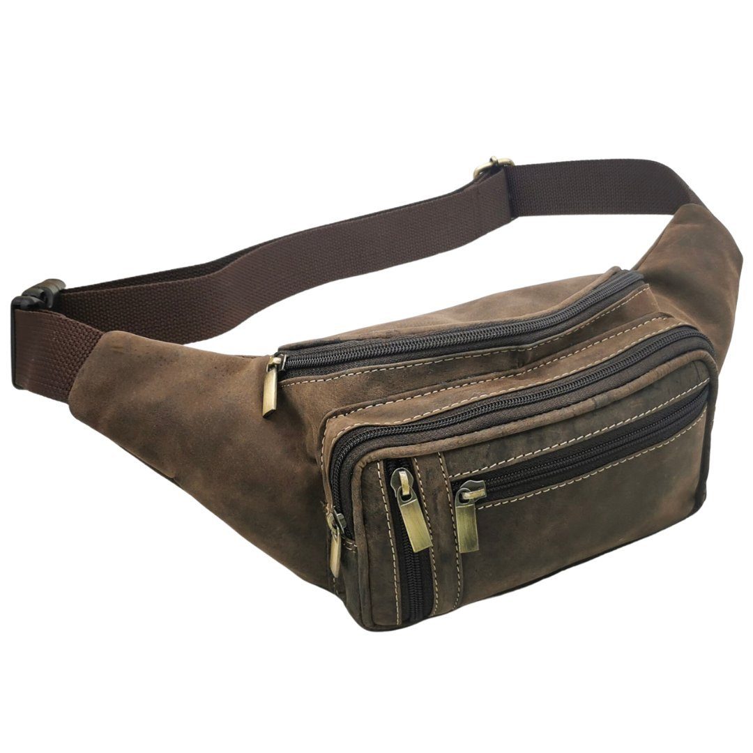 Ella Eisvogel Bauchtasche Büffelleder Gürteltasche Nature günstig online kaufen