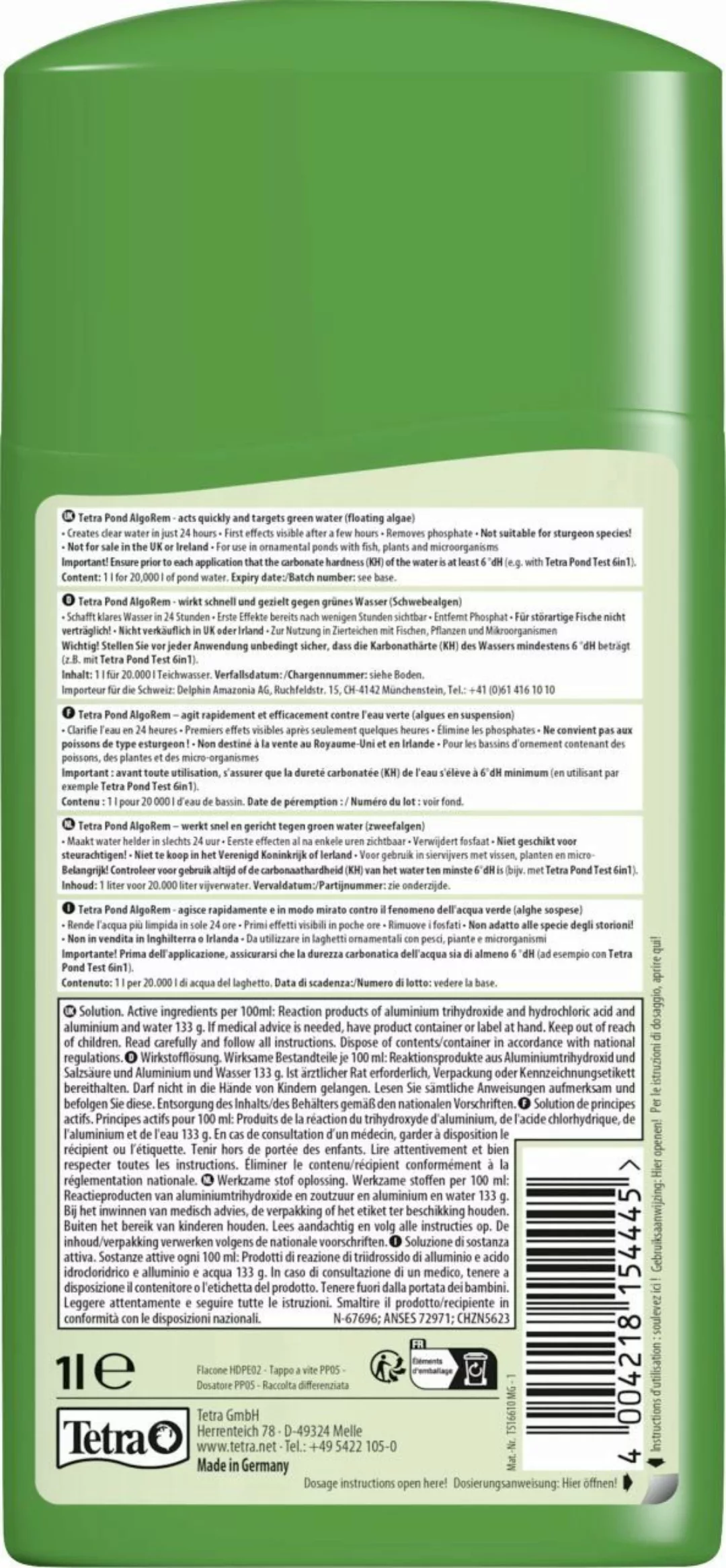 Tetra Teichpflege Tetra Pond Wasseraufbereitung AlgoRem günstig online kaufen
