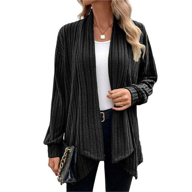 Zoclack Strickjacke Lockere Strickjacke für Damen,ohne Verschluss günstig online kaufen