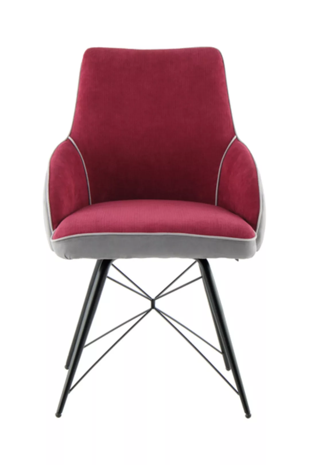 Kayoom Schalenstuhl "Stuhl Carol 125", (Set), 1 St., bequem, zweifarbig günstig online kaufen