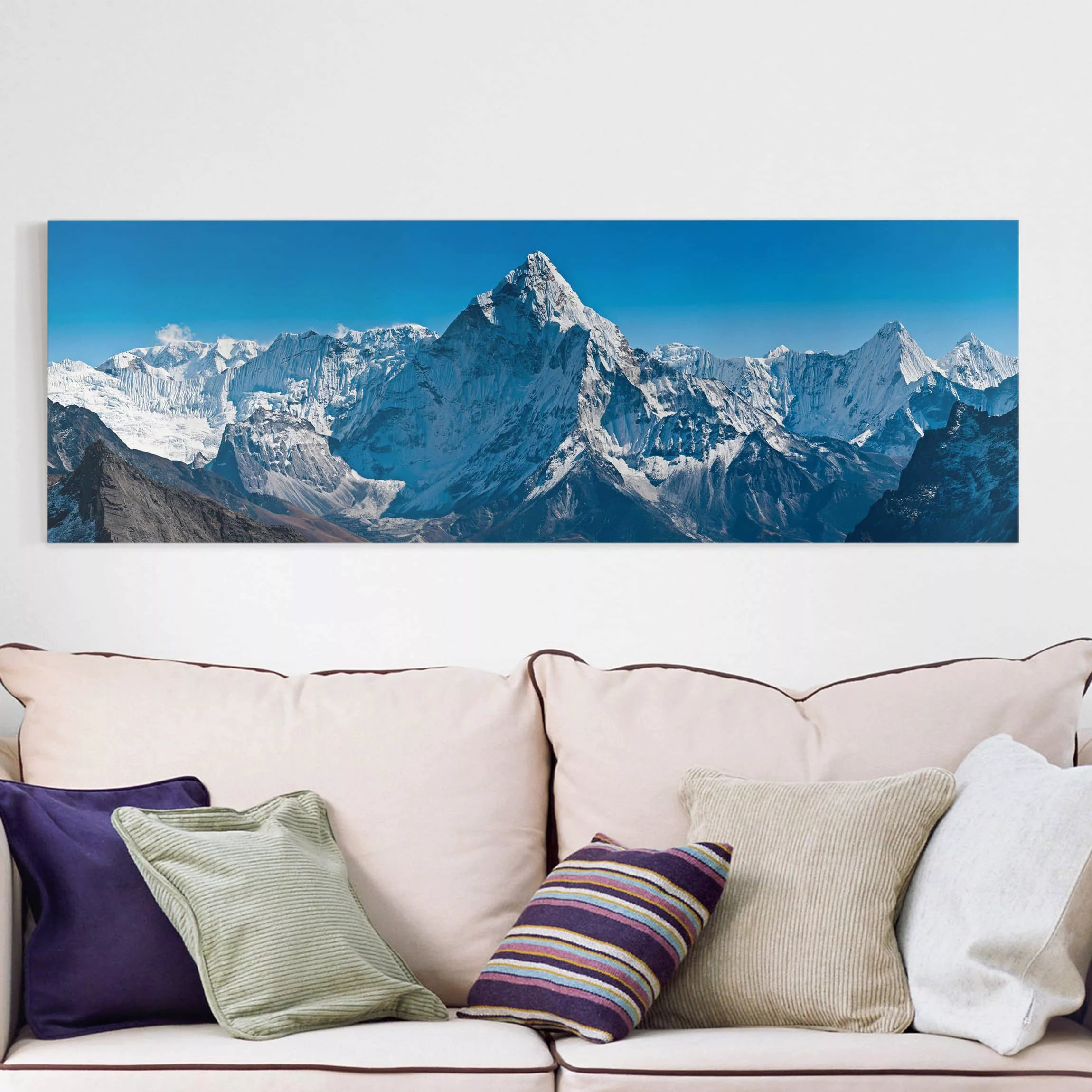 Leinwandbild Berg - Panorama Der Himalaya günstig online kaufen