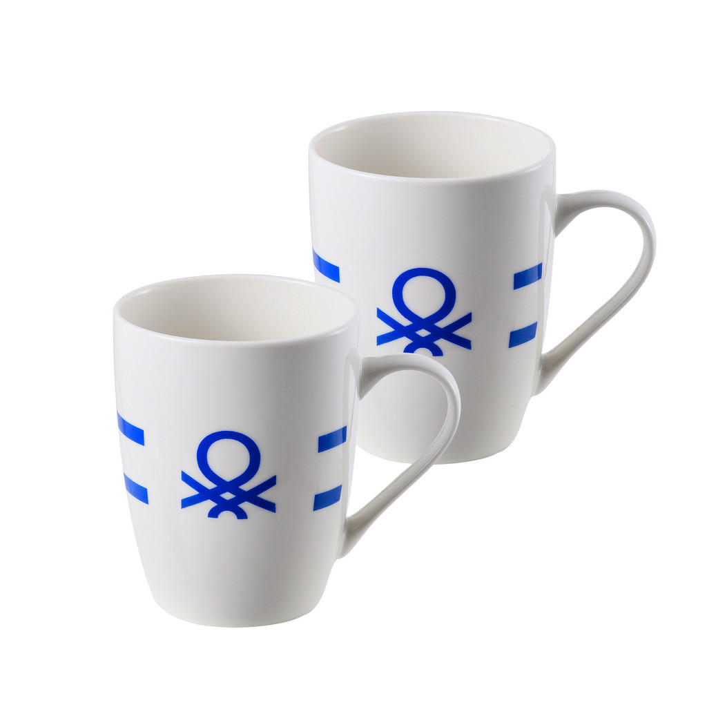 BENETTON Kaffeebecherset Rainbow blau Keramik günstig online kaufen