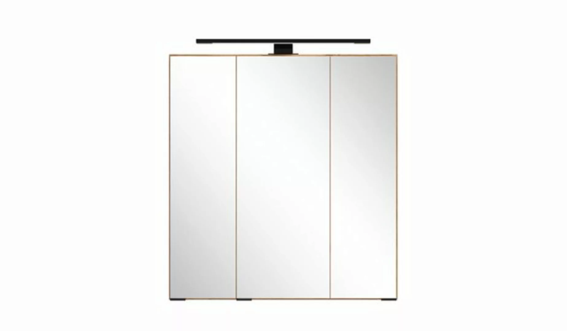 freiraum Badezimmerspiegelschrank Nizza in Wotaneiche-Dekor - 60x64x20cm (B günstig online kaufen