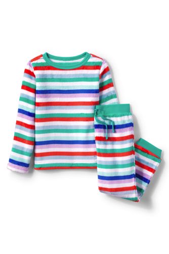 Pyjama-Set aus Plüsch-Fleece, Größe: 116-122, Sonstige, by Lands' End, Leuc günstig online kaufen