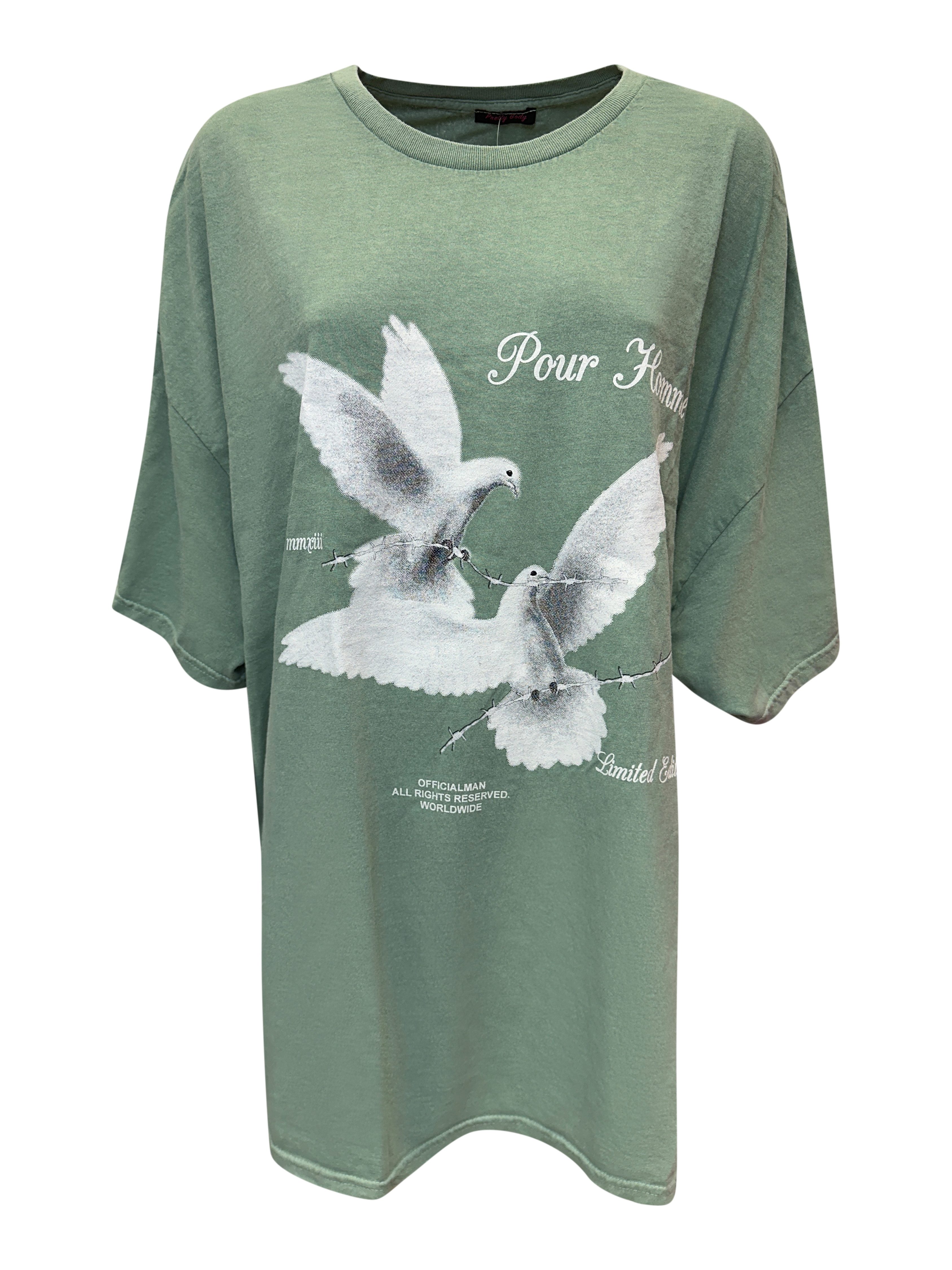Worldclassca T-Shirt Worldclassca Oversized Print Weiße günstig online kaufen