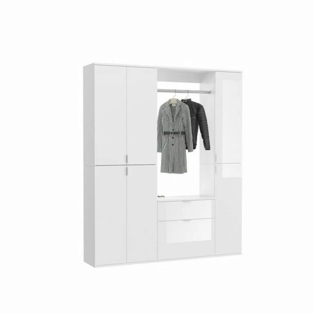 ebuy24 Kleiderschrank ProjektX Garderobenaufstellung 7 Türen, 1 Schublad günstig online kaufen