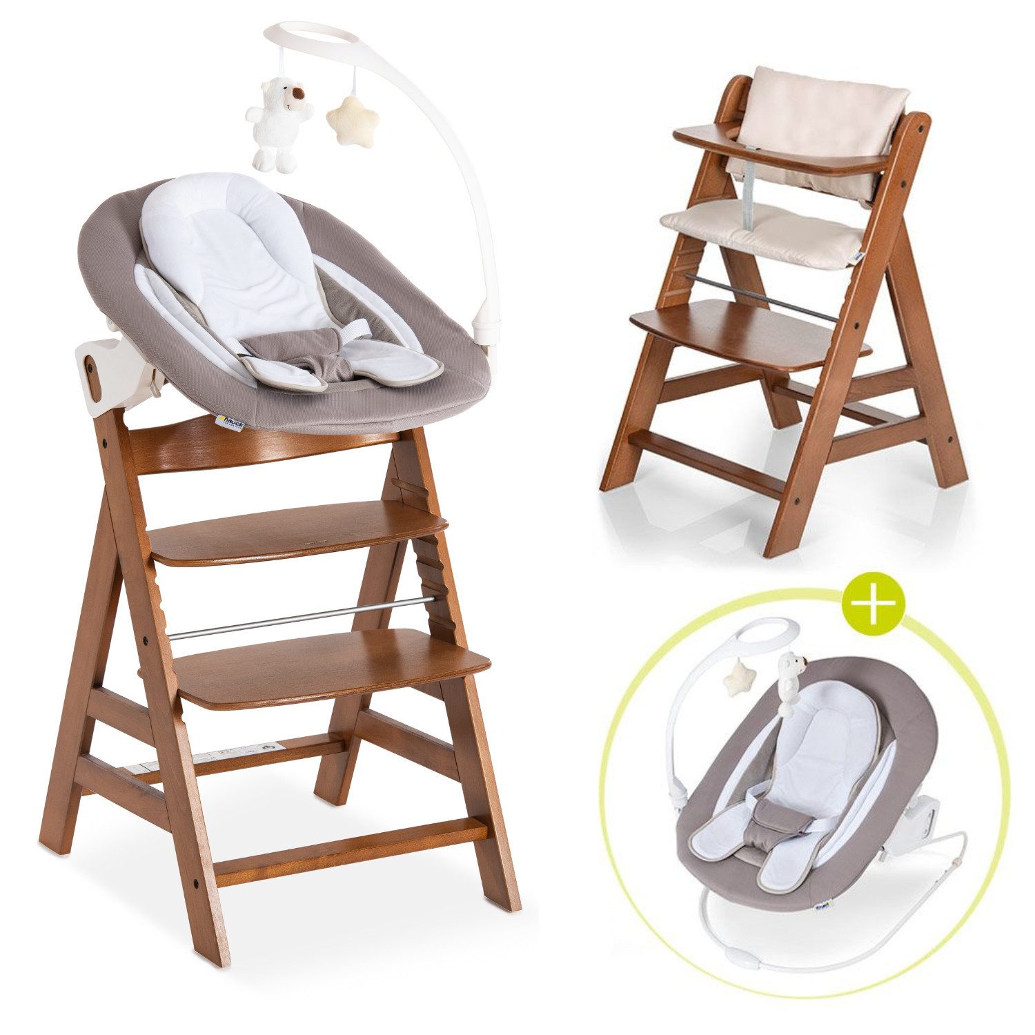 Hauck Hochstuhl Alpha Plus Walnut - günstig online kaufen