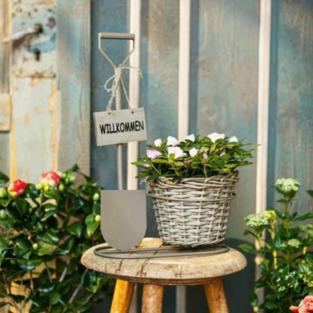 HOME Living Pflanzer Gartenzeit Blumentöpfe taupe günstig online kaufen
