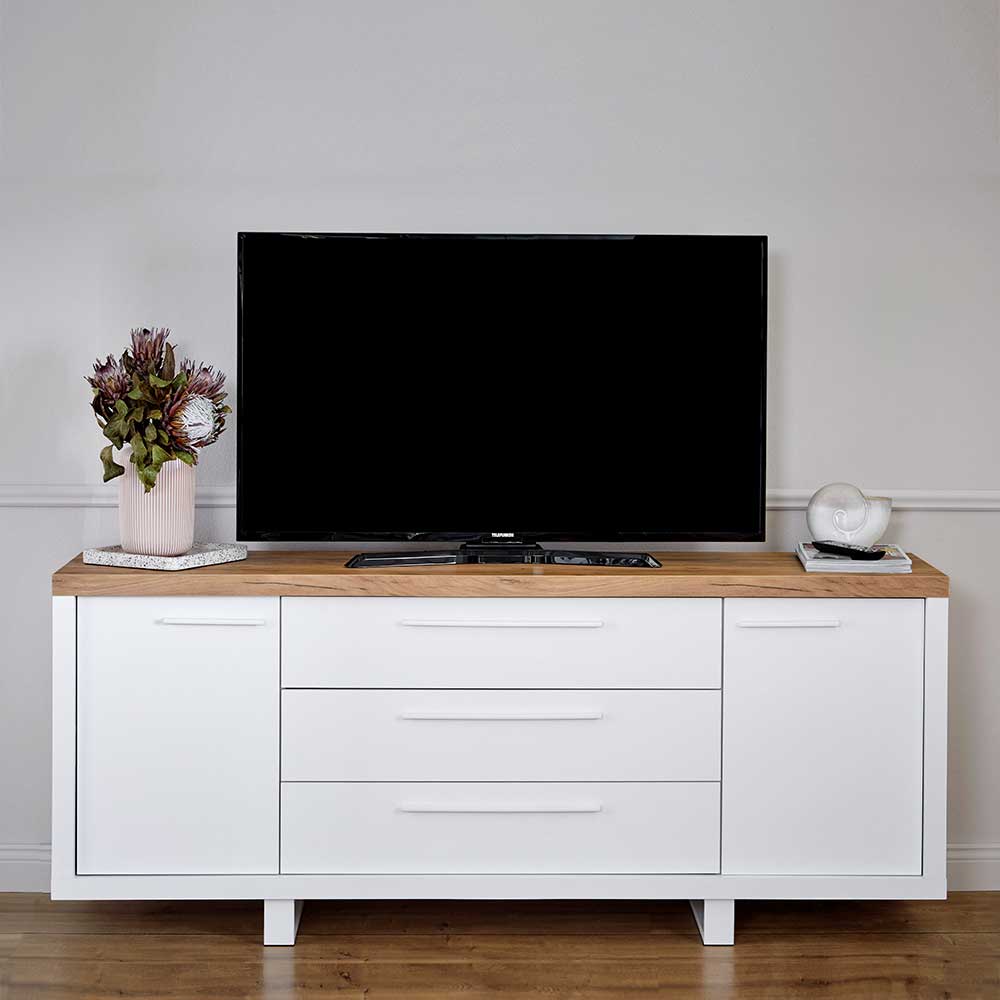 Sideboard TV Sideboard mit Türen und drei Schubladen günstig online kaufen