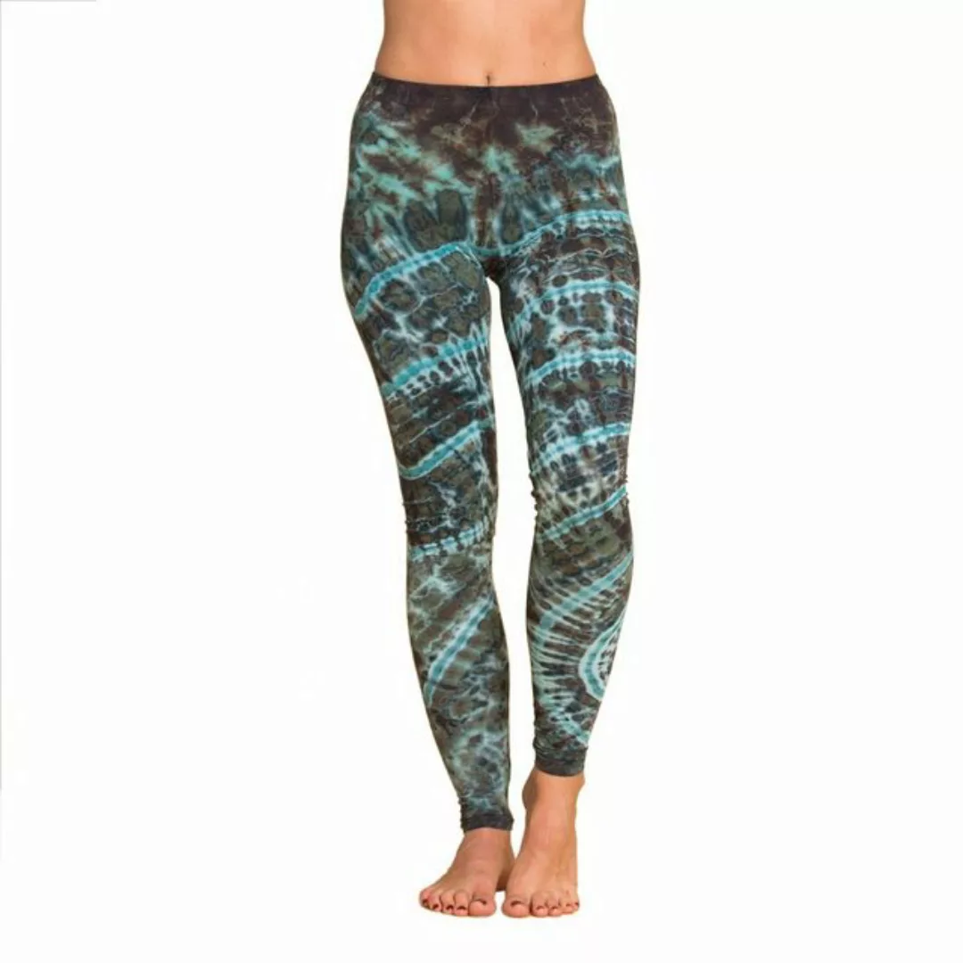 PANASIAM Leggings Unikat Batik Leggings 'Zebra' aus natürlicher Viskose Goa günstig online kaufen