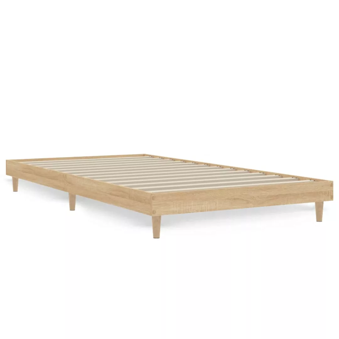 Vidaxl Bettgestell Sonoma-eiche 90x190 Cm Holzwerkstoff günstig online kaufen