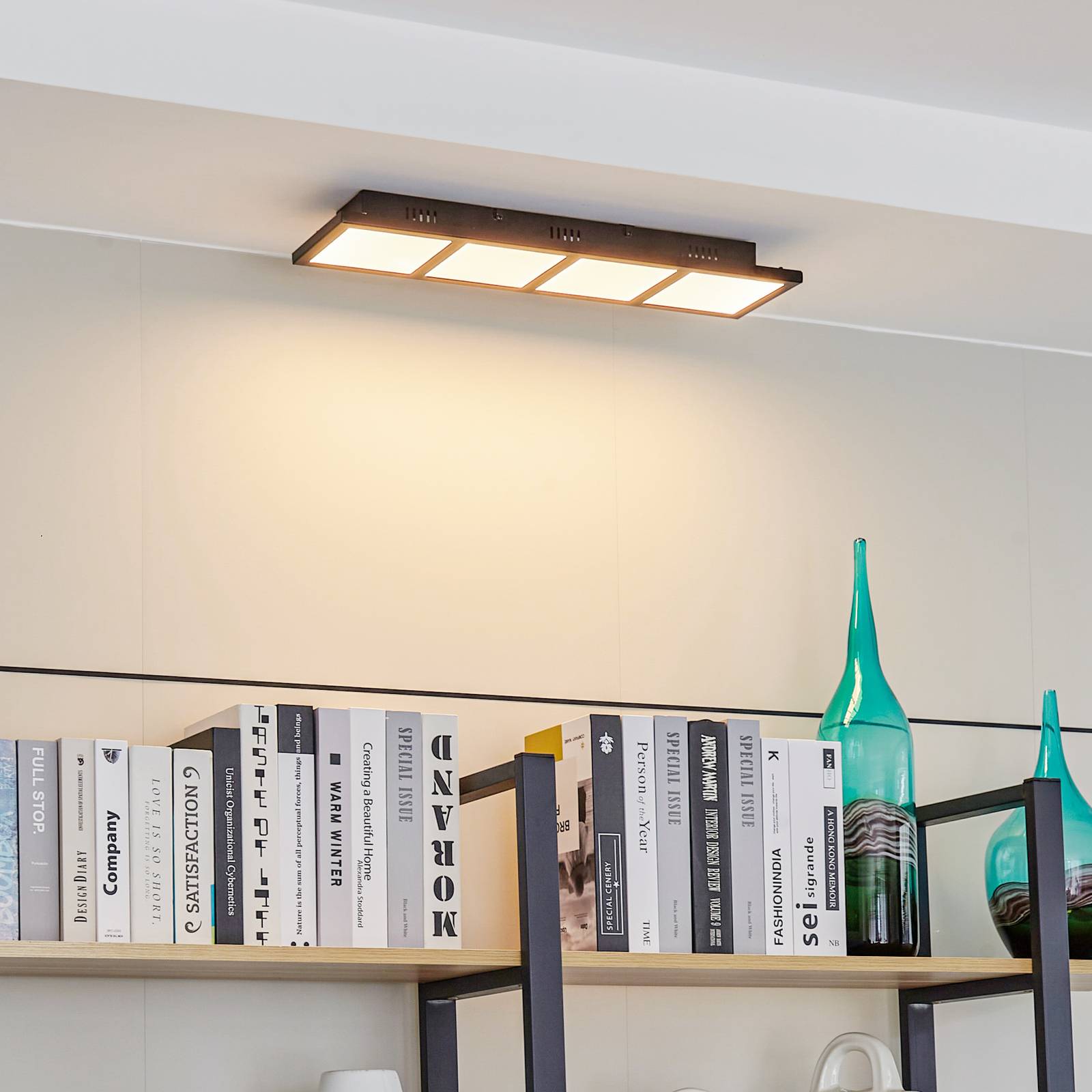 Lindby Raymie LED-Deckenleuchte Länge 56,6 cm RGBW günstig online kaufen