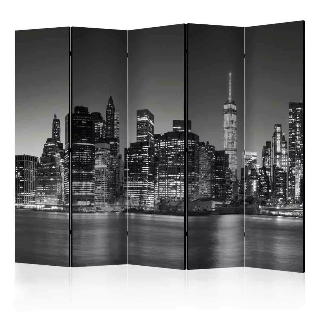Raum Sichtschutz mit New York bei Nacht 225 cm breit günstig online kaufen