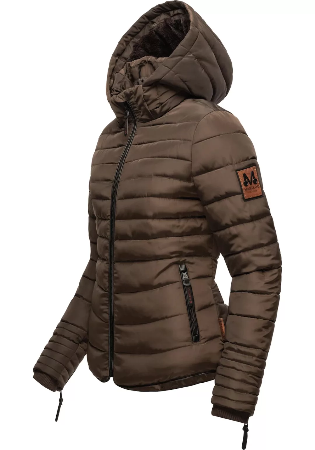 Marikoo Winterjacke Amber stylische Steppjacke mit Teddyfutter günstig online kaufen