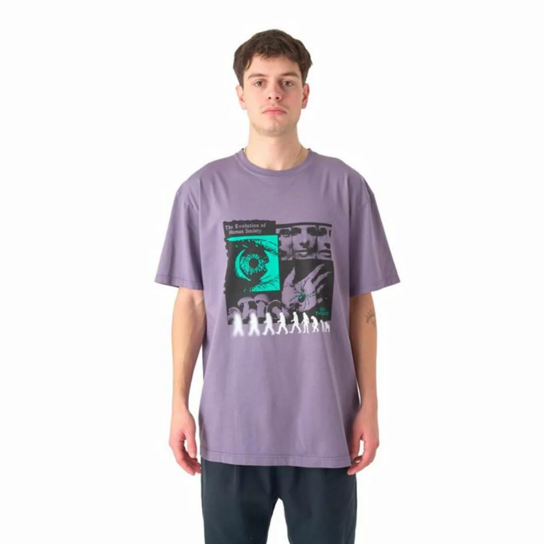 Cleptomanicx T-Shirt Evolution - montana grape günstig online kaufen