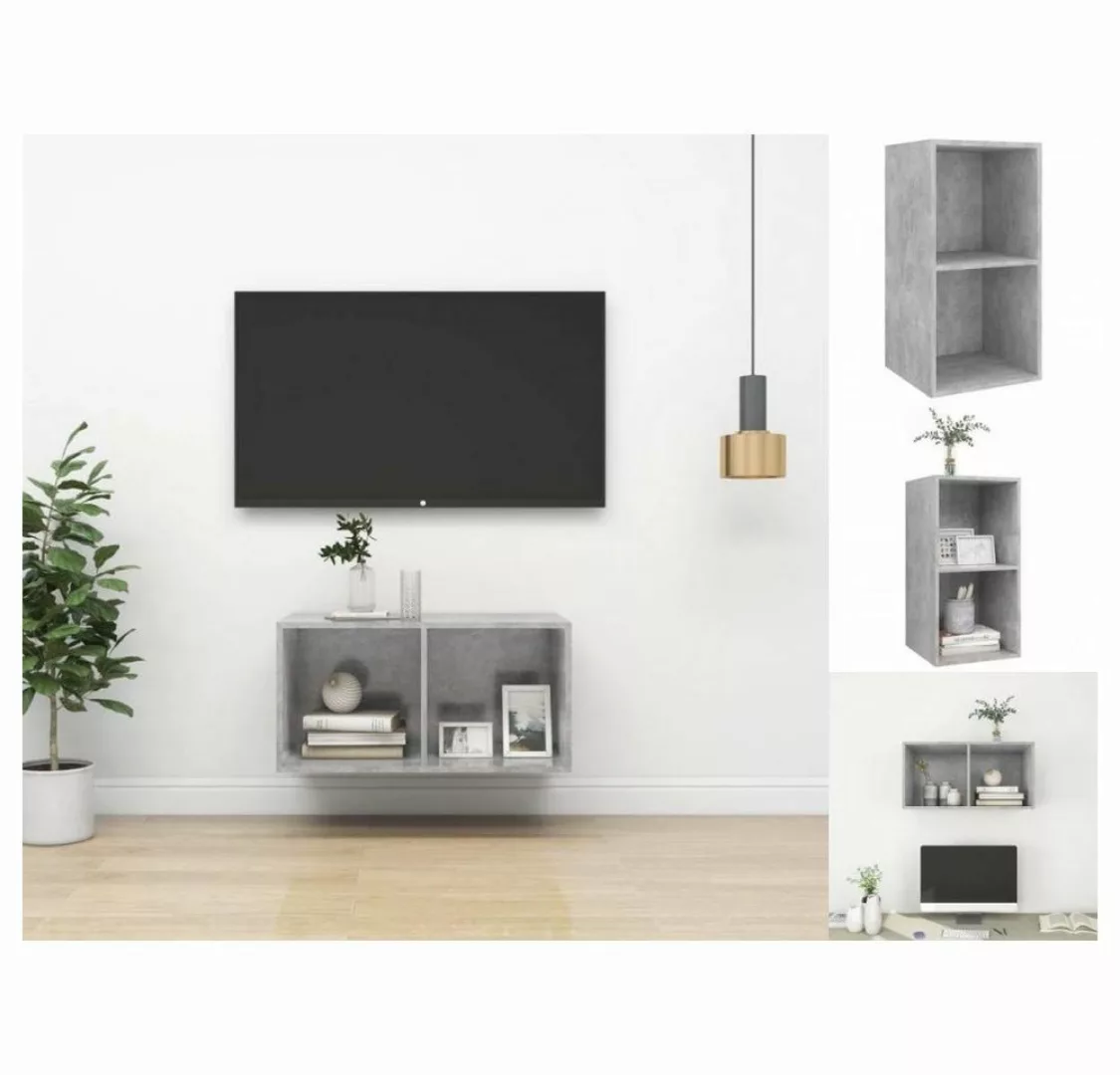 vidaXL TV-Schrank TV-Wandschrank Betongrau 37x37x72 cm Spanplatte günstig online kaufen