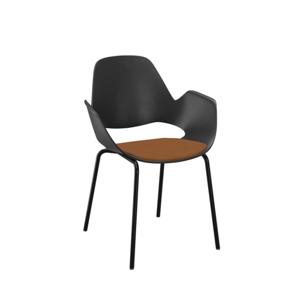 Aluminium-Stuhl FALK schwarz terrakotta günstig online kaufen