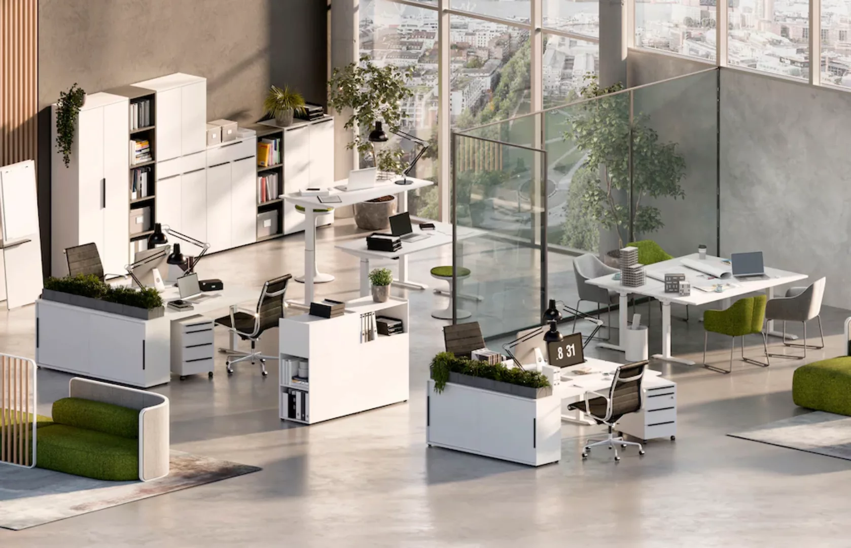 GERMANIA Büromöbel-Set "Mailand", (3 tlg.) günstig online kaufen