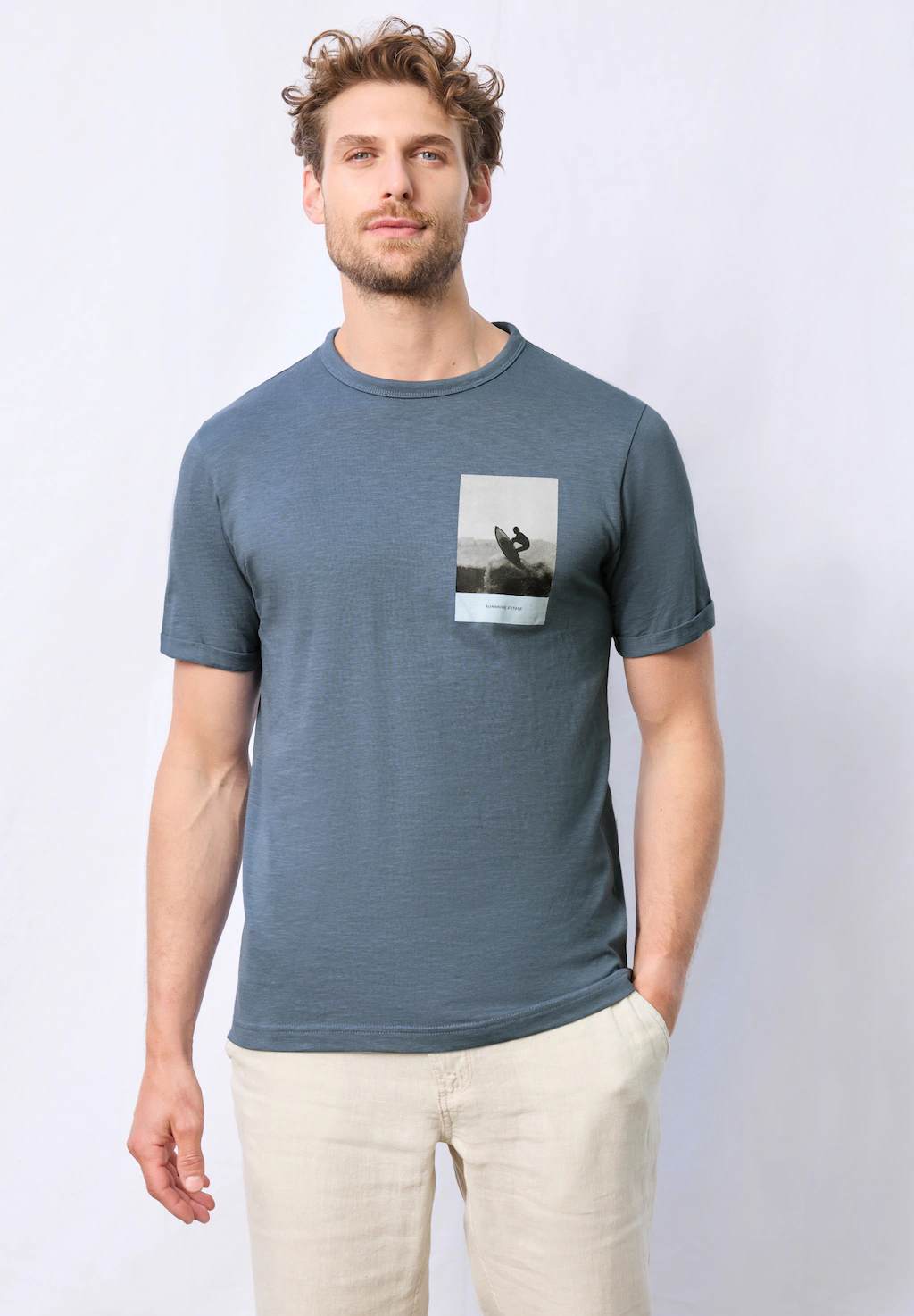 STREET ONE MEN T-Shirt, aus reiner Baumwolle günstig online kaufen