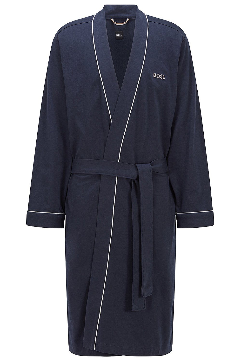 BOSS Herrenbademantel Kimono BM, Baumwolle, Taillengürtel, günstig online kaufen