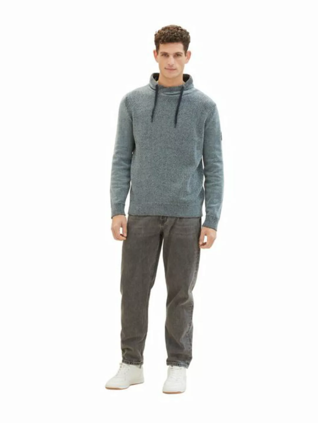 TOM TAILOR Rundhalspullover Pullover mit Snood günstig online kaufen