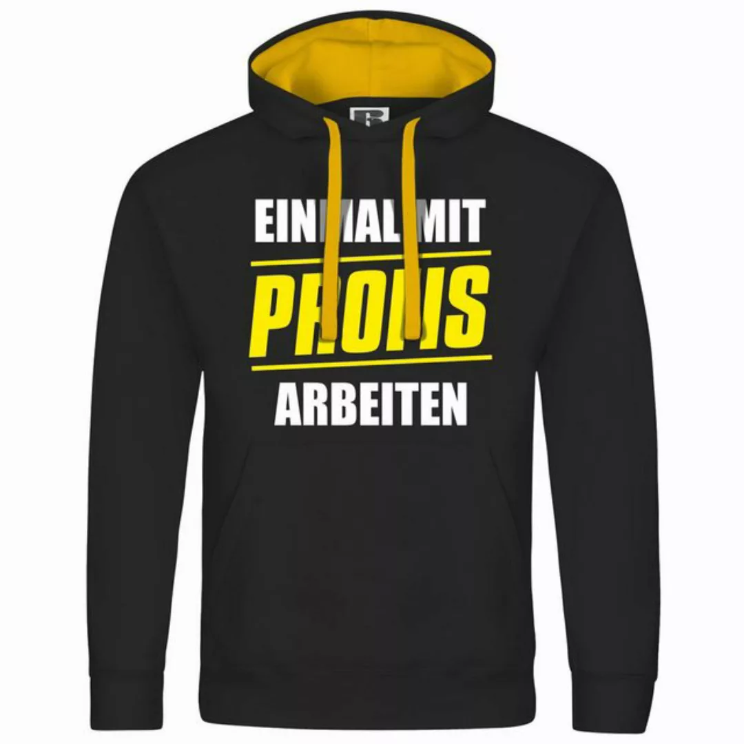 deinshirt Kapuzenpullover Herren Kapuzenpullover Einmal mit Profis arbeiten günstig online kaufen