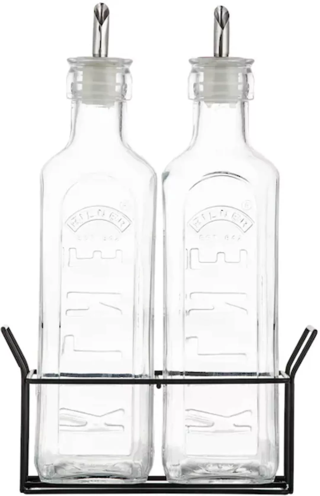 KILNER Menage-Set, (Set, 3 tlg.), (ÖL- und Essigflaschen Set), 600 ml, form günstig online kaufen