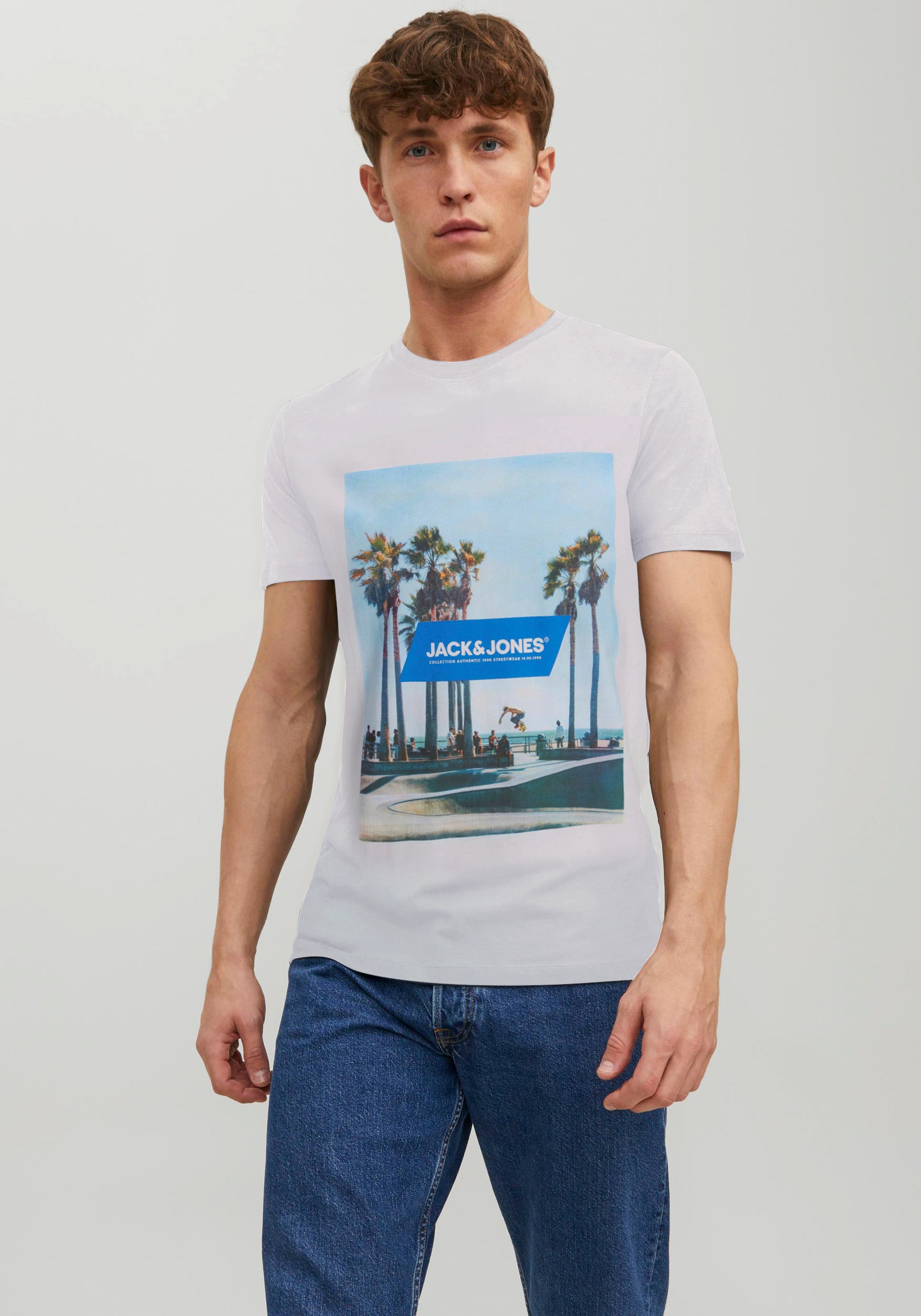 Jack & Jones Rundhalsshirt "JJGEM TEE SS CREW NECK" günstig online kaufen