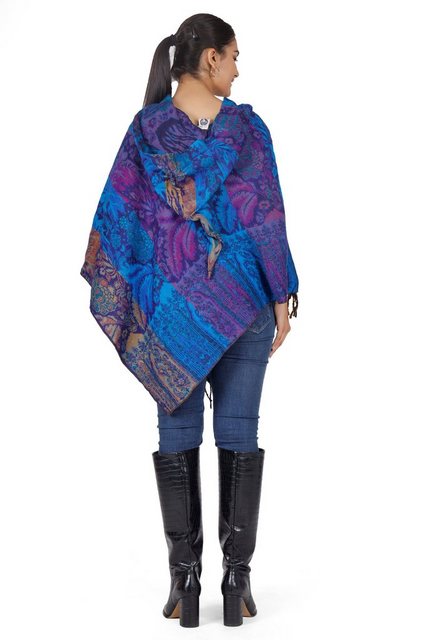 Guru-Shop Langjacke Ethno, Hippie Poncho mit langer Zipfelkapuze -.. günstig online kaufen