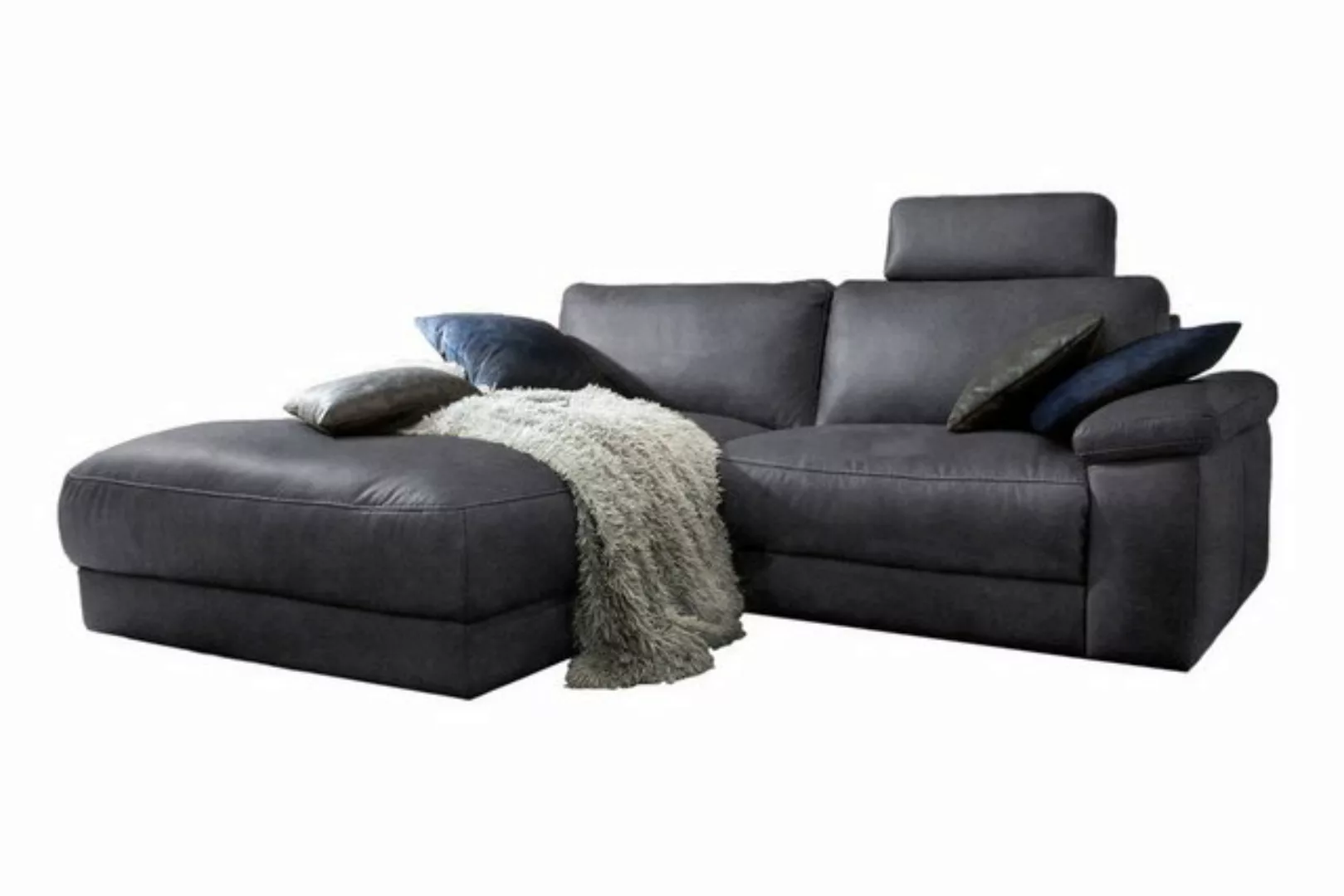 KAWOLA Ecksofa LOLA, Sofa Stoff od. Leder, Recamiere rechts od. links, vers günstig online kaufen