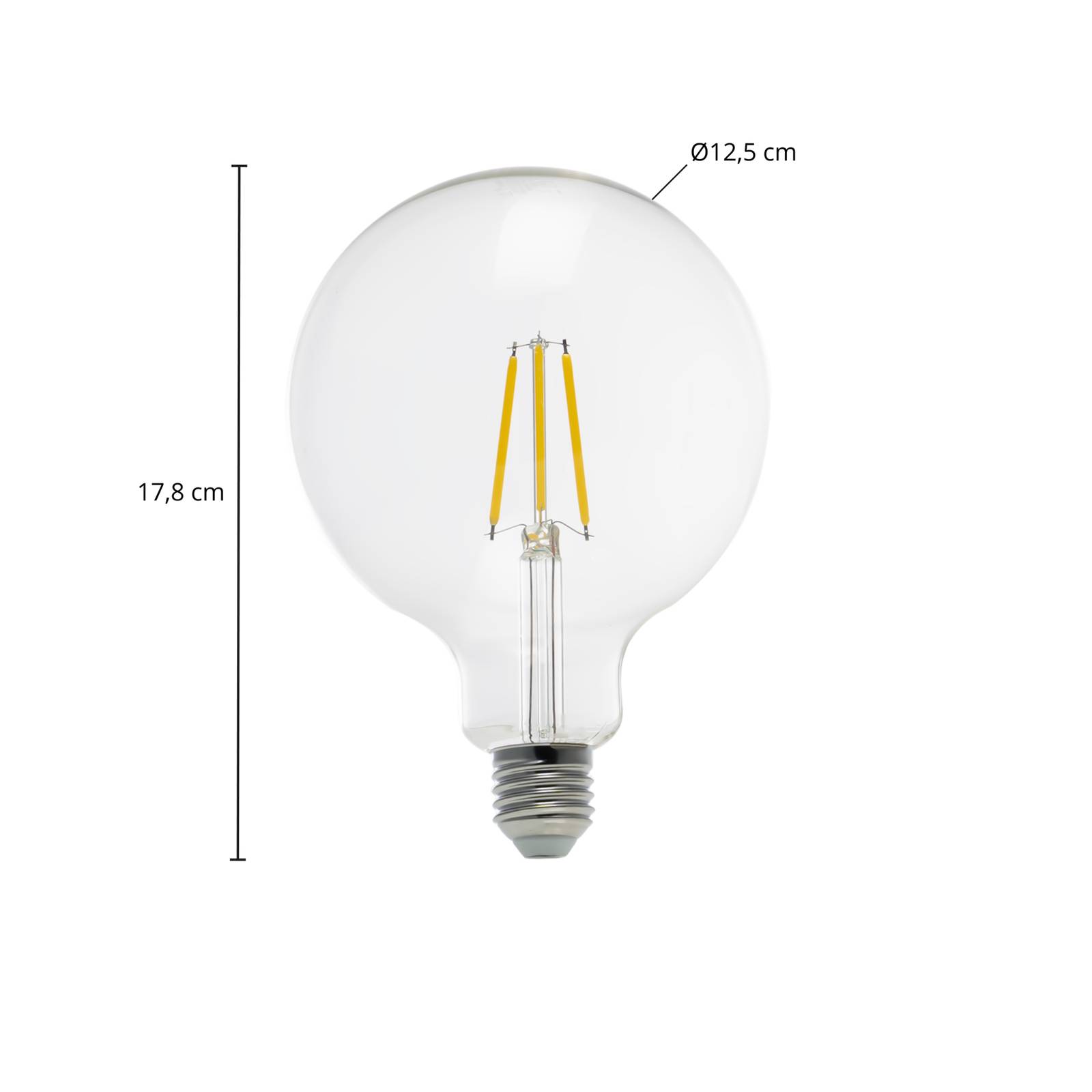 Arcchio LED-Globelampe G125 E27 3,8W 2700K 806lm günstig online kaufen