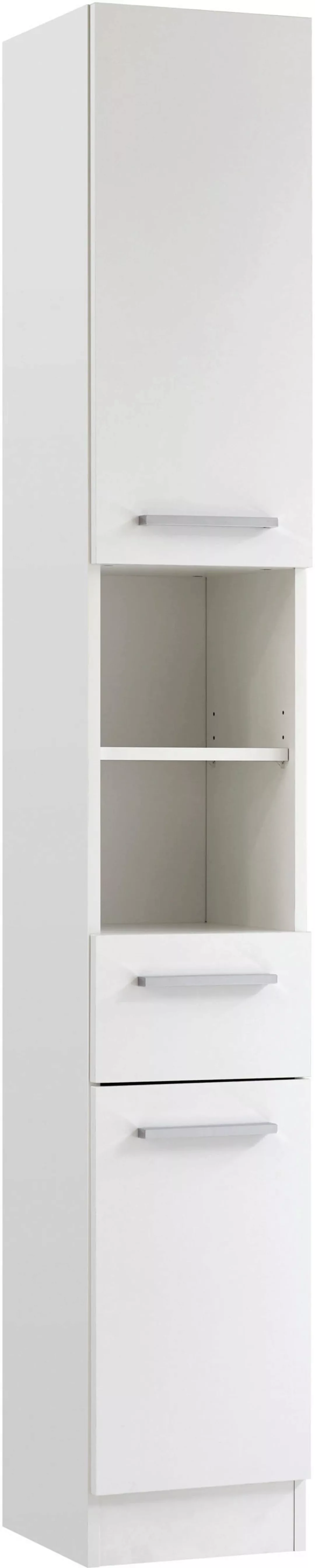 Saphir Hochschrank "Quickset 335 Badschrank 30 cm breit, 2 Türen, 1 Nische, günstig online kaufen