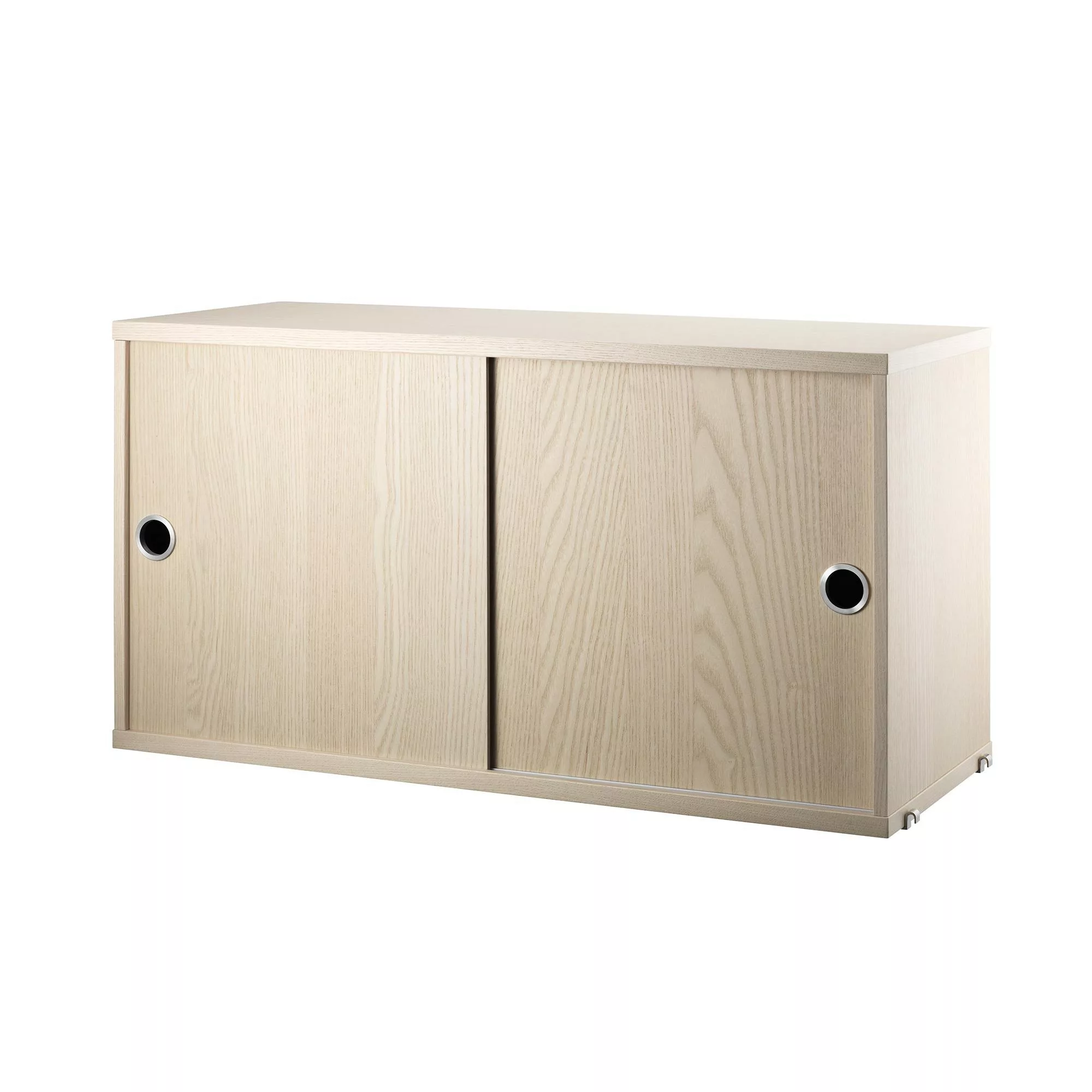 String - String System Hängeschrank mit Schiebetüren - Esche/BxHxT 78x42x30 günstig online kaufen