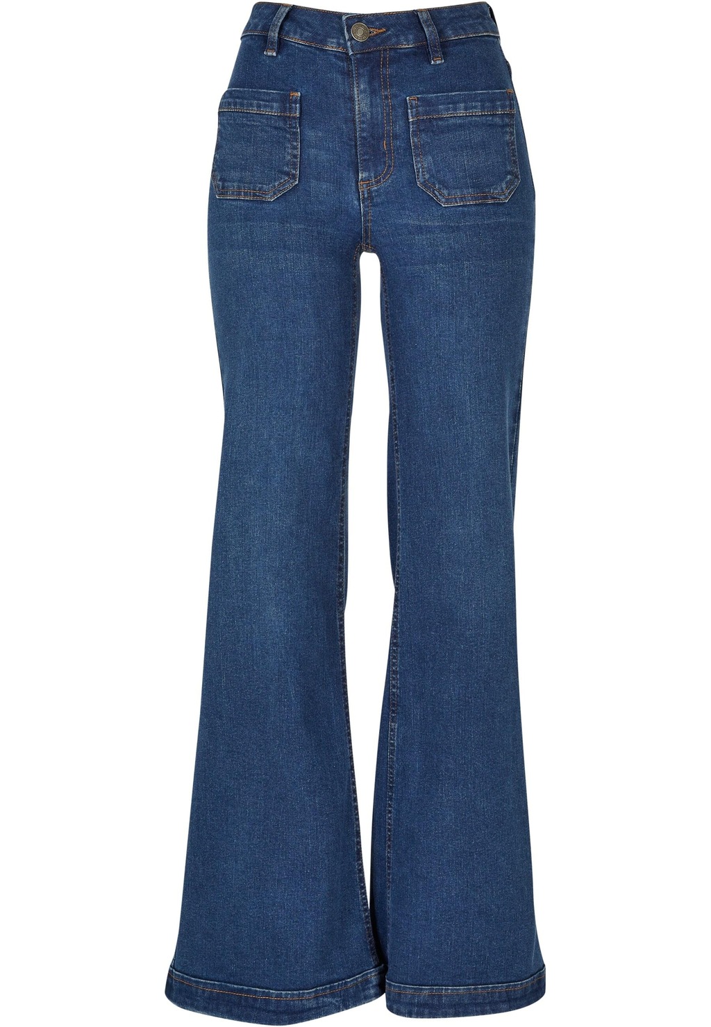 URBAN CLASSICS Bequeme Jeans "Urban Classics Damen Ladies Vintage Flared De günstig online kaufen