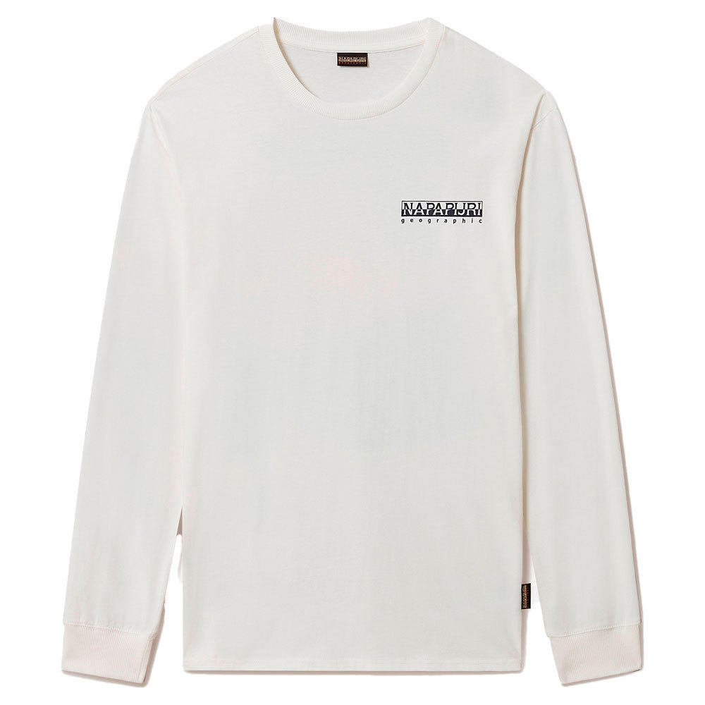 Napapijri S-quintino Langarm T-shirt XS White Whisper günstig online kaufen