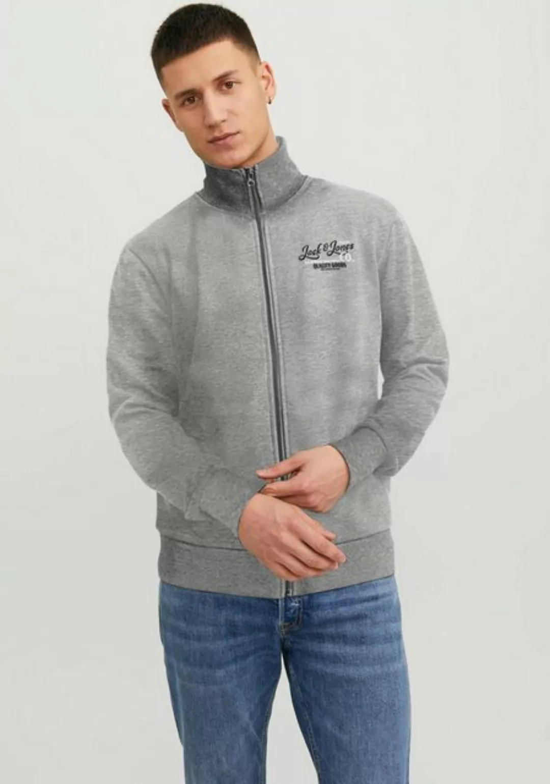 Jack & Jones Sweatjacke JJ JJANDY SWEAT ZIP HIGH NECK günstig online kaufen