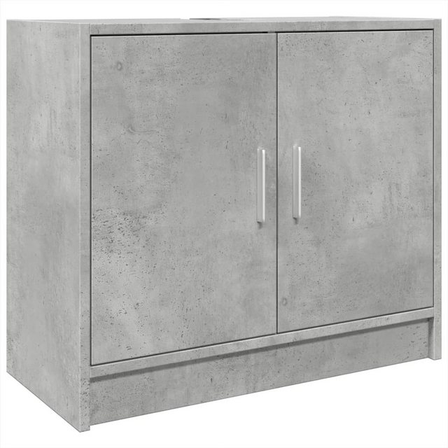 vidaXL Schrankmodule Waschbeckenunterschrank Betongrau 63x29x55 cm Holzwerk günstig online kaufen