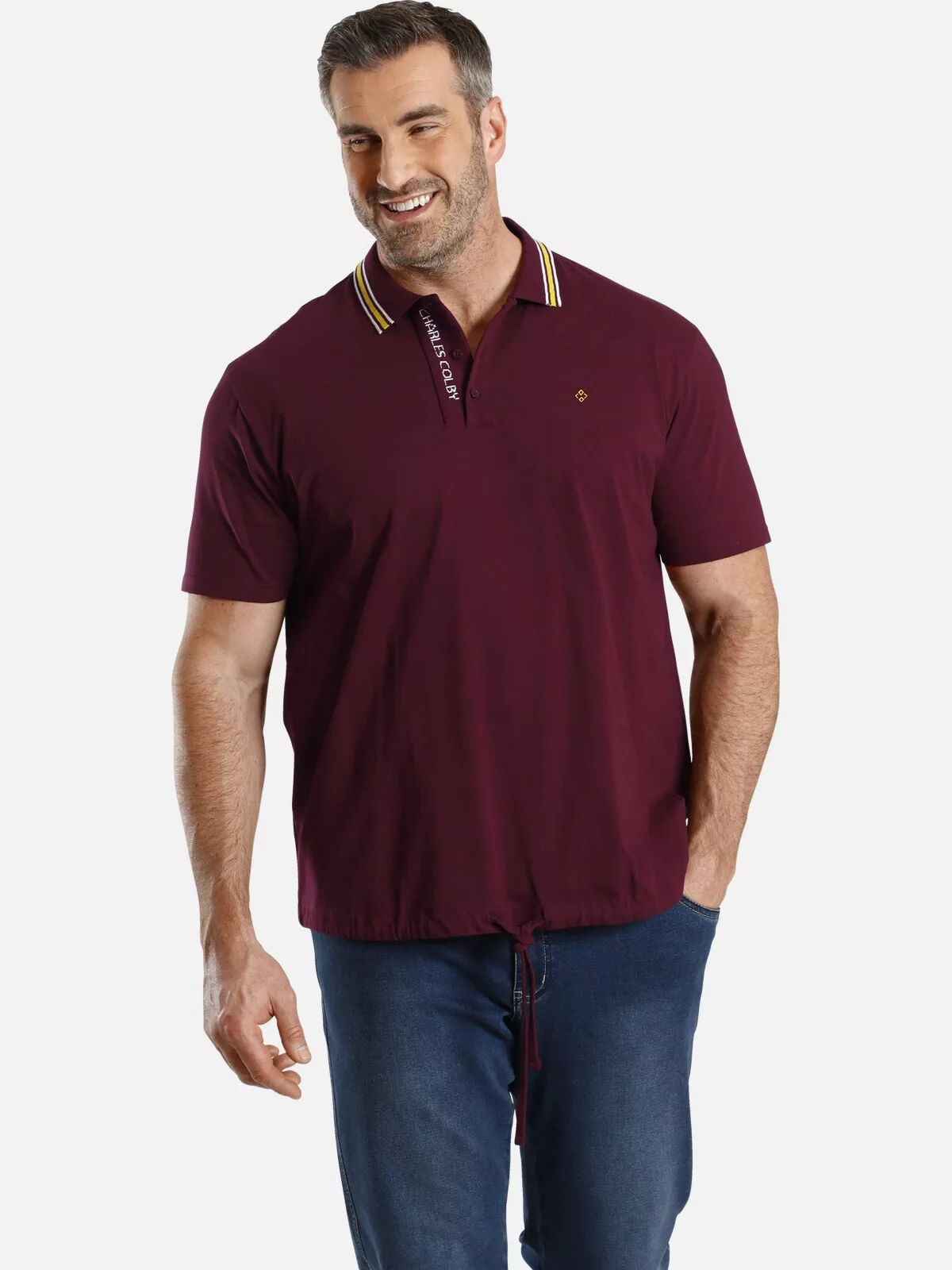 Charles Colby Poloshirt EARL FINLEYS mit Streifen am Polokragen günstig online kaufen