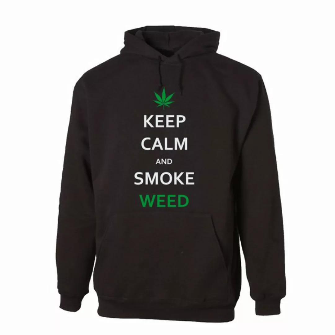 G-graphics Hoodie Keep calm and smoke Weed Unisex mit trendigem Frontprint günstig online kaufen