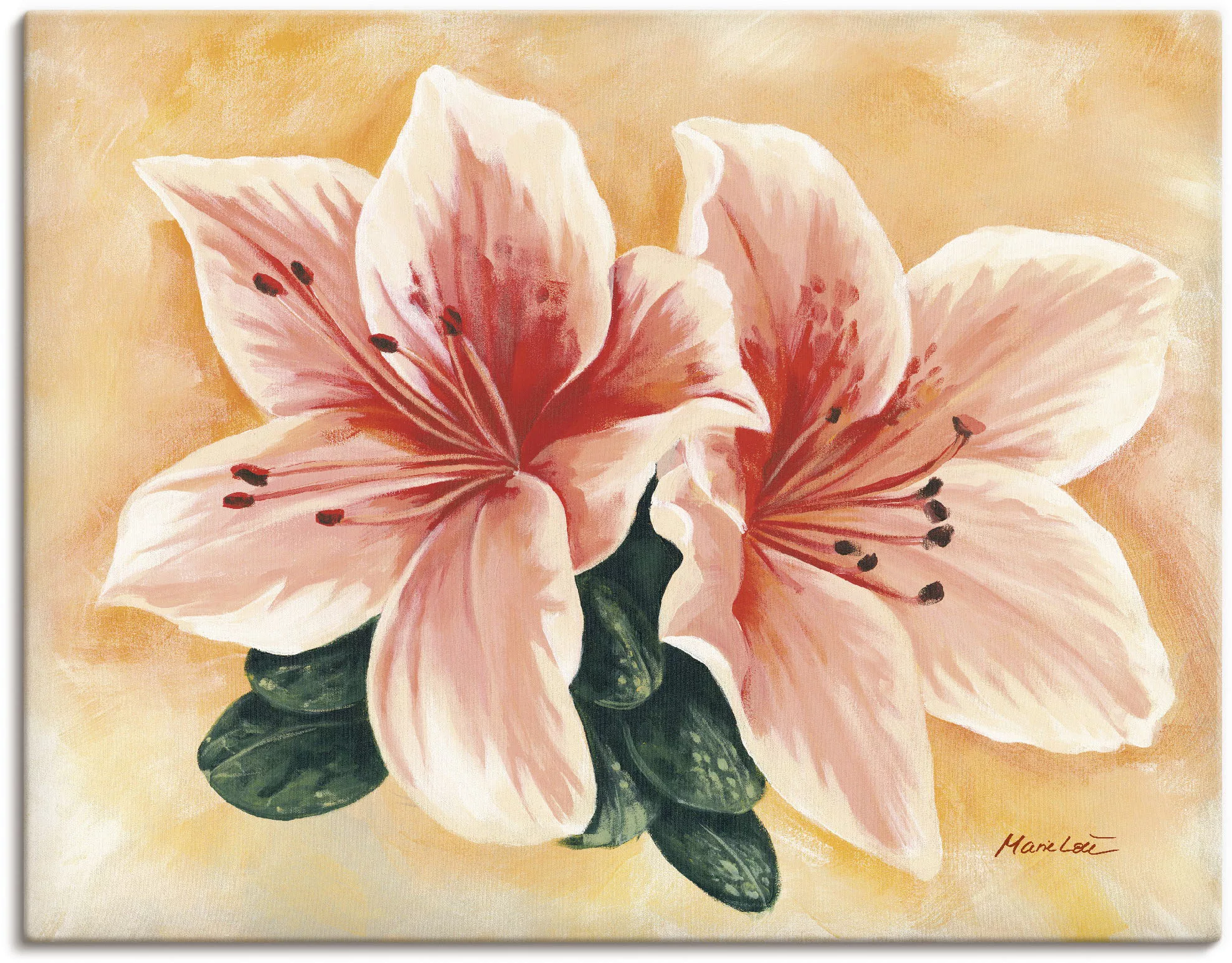 Artland Wandbild »lachsfarbene Lilien«, Blumen, (1 St.) günstig online kaufen