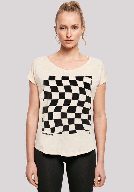 F4NT4STIC T-Shirt Wavy Schach Muster Print günstig online kaufen