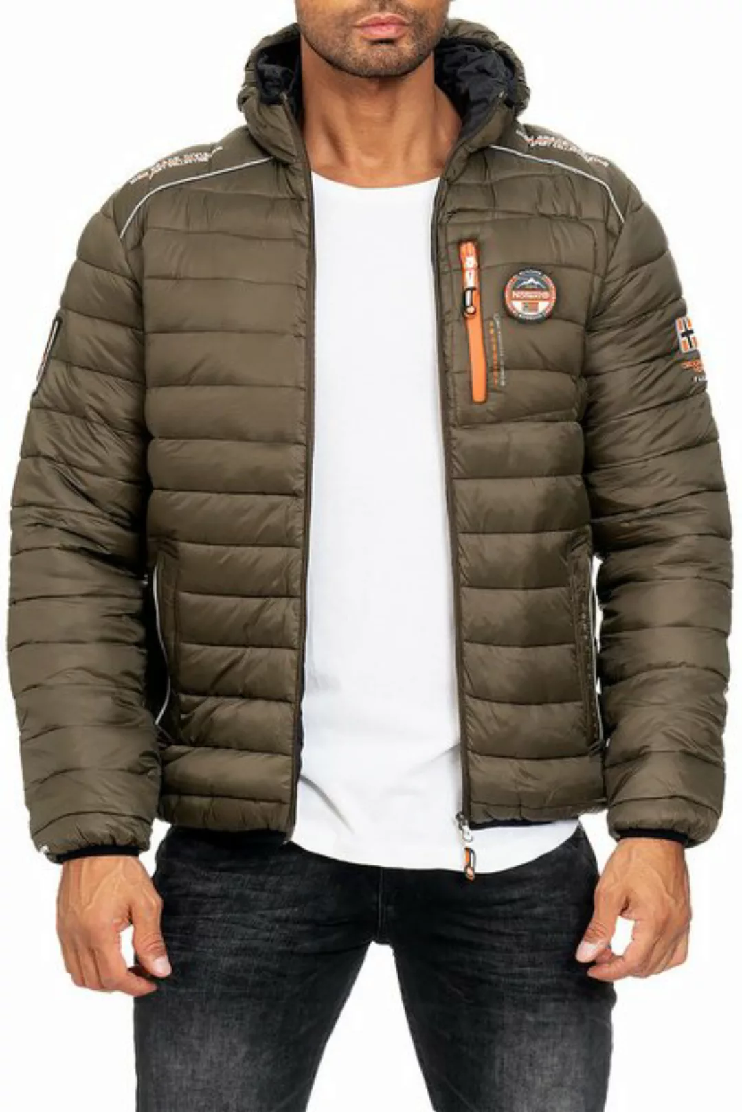 Geographical Norway Winterjacke Herren Steppjacke babrick Kaki S mit Kapuze günstig online kaufen