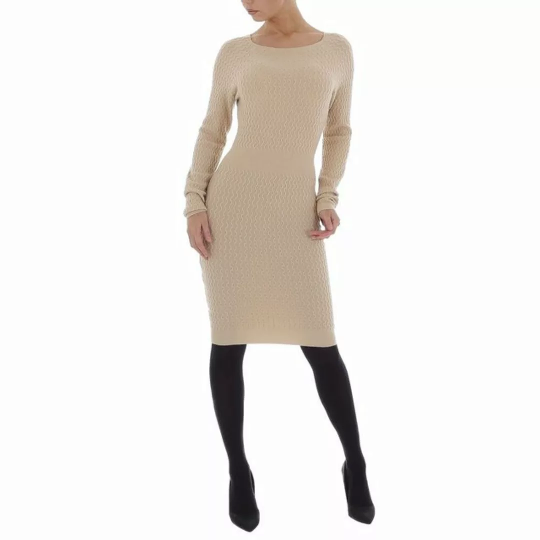 Ital-Design Strickkleid Damen Freizeit Ornamente Stretch Strickoptik Stretc günstig online kaufen